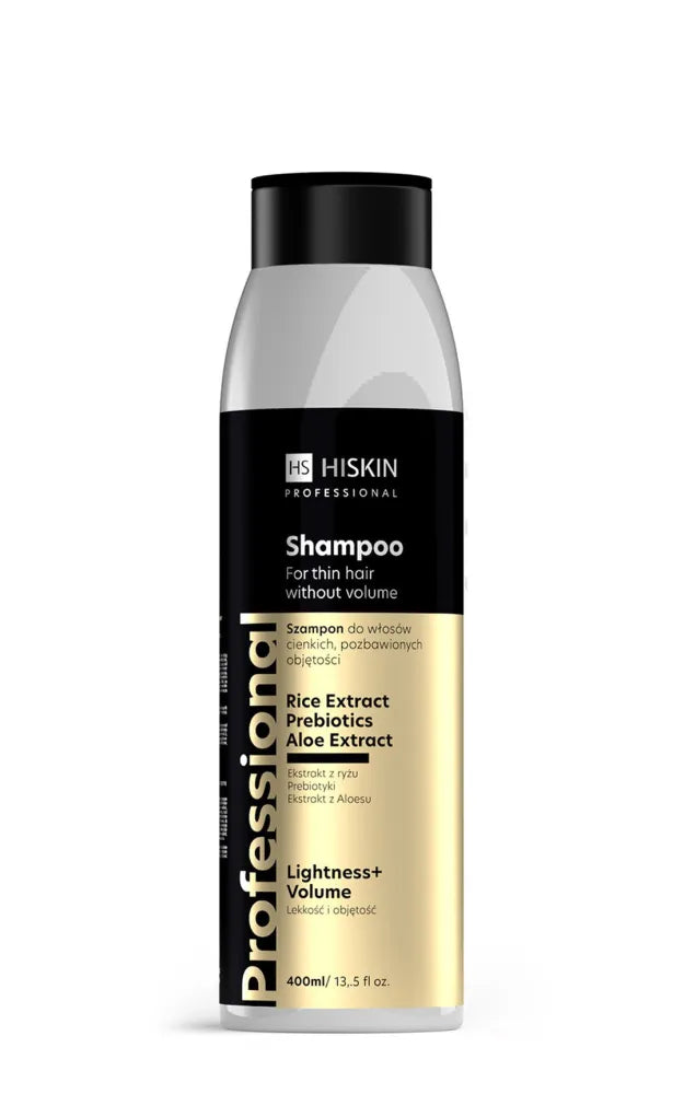 HISKIN Professional šampūnas ploniems ir trūkstantiems plaukams - lengvumas apimtis 400 ml - Kosmetika