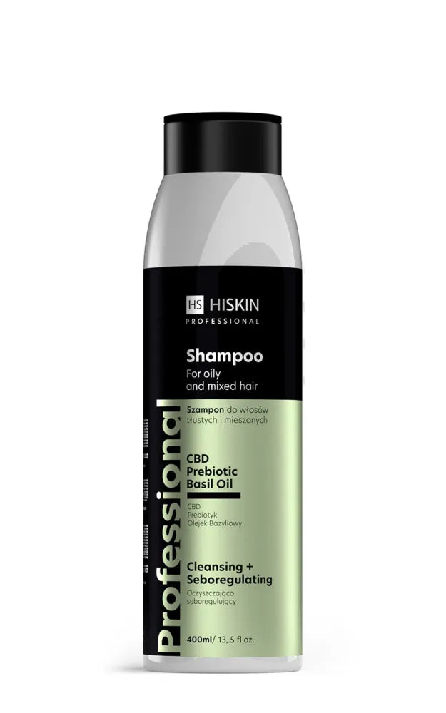 HISKIN Professional šampūnas riebiai ir mišriai plaukams - valantis-seboreguliuojantis 400 ml - Kosmetika