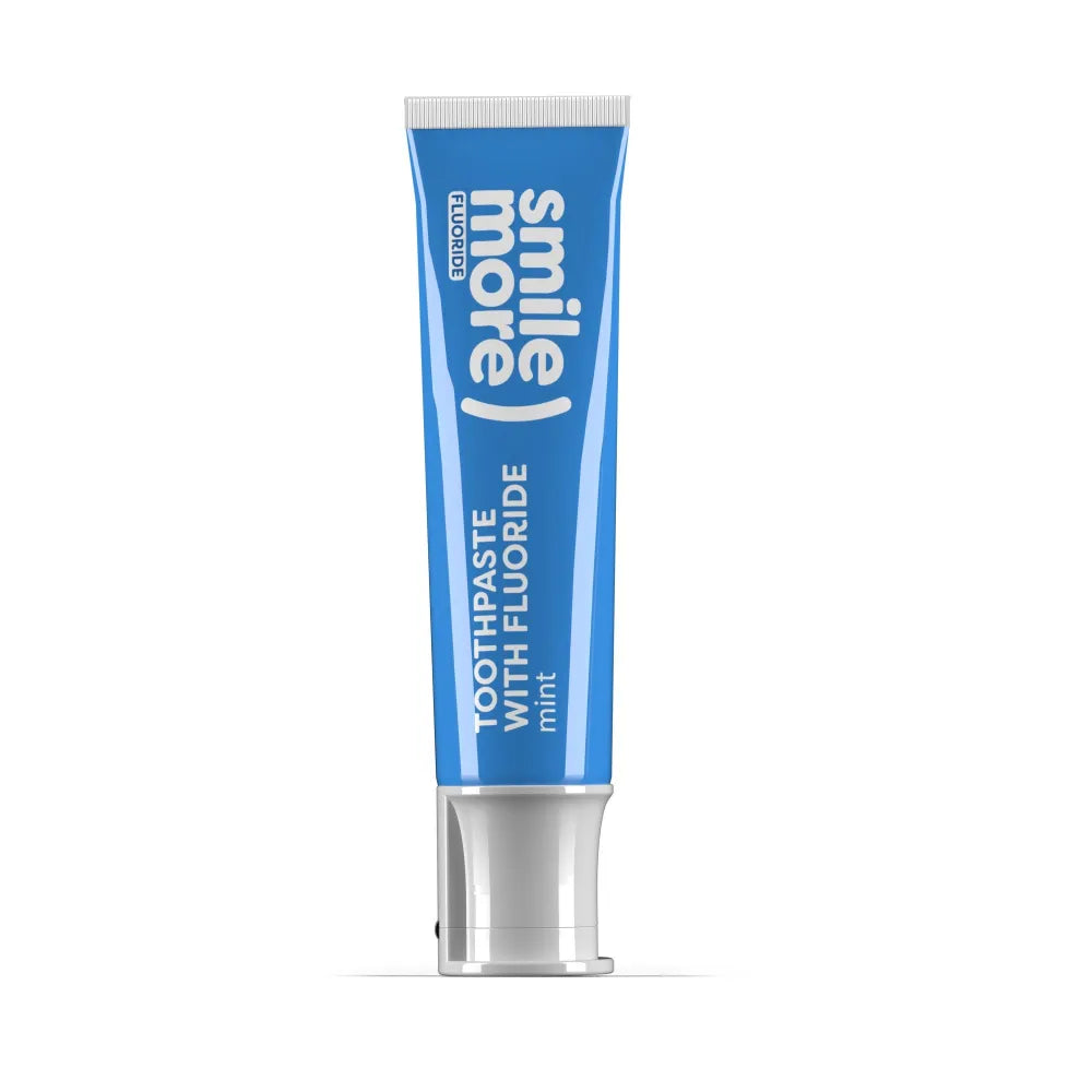 HISKIN Smile More Dantų pasta su fluoru Mėlynas mėtų 30 ml - Kosmetika