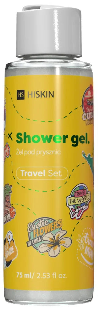 HISKIN Travel Set Dušo Gelis 75 ml - Kosmetika