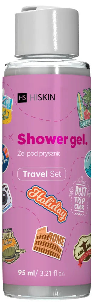 HISKIN Travel Set Dušo Gelis 95 ml - Kosmetika