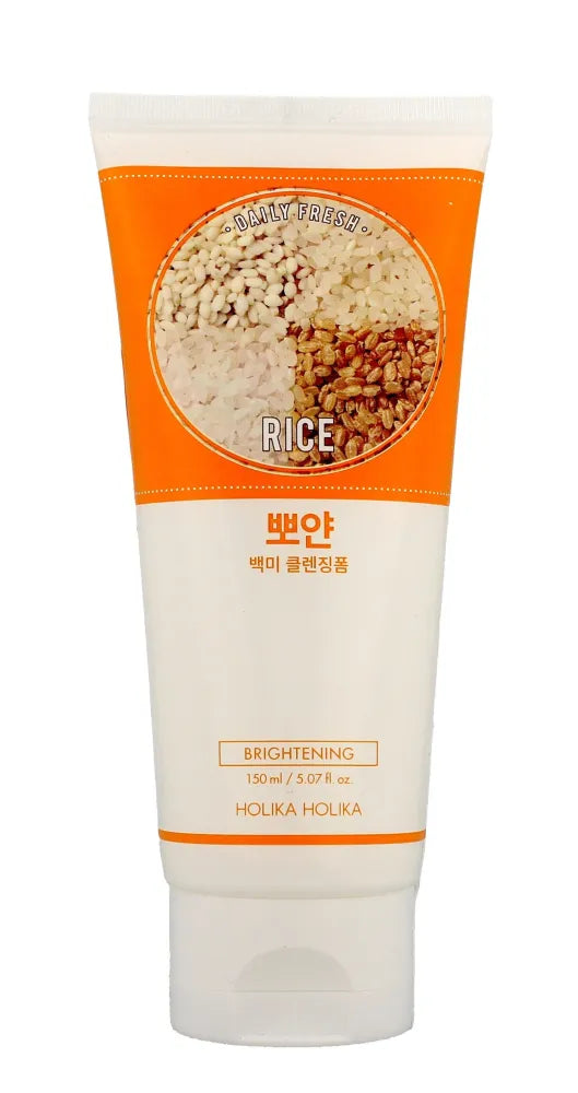Holika Daily Fresh Cleansing Foam Brightening Rice 150ml - Kosmetika
