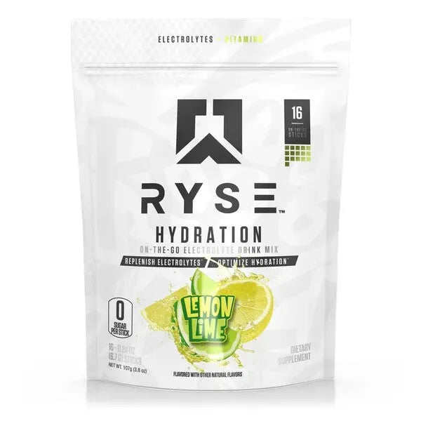 Hydration Sticks Lemon Lime - 16 x 6.7g - RYSE - Sporto papildai