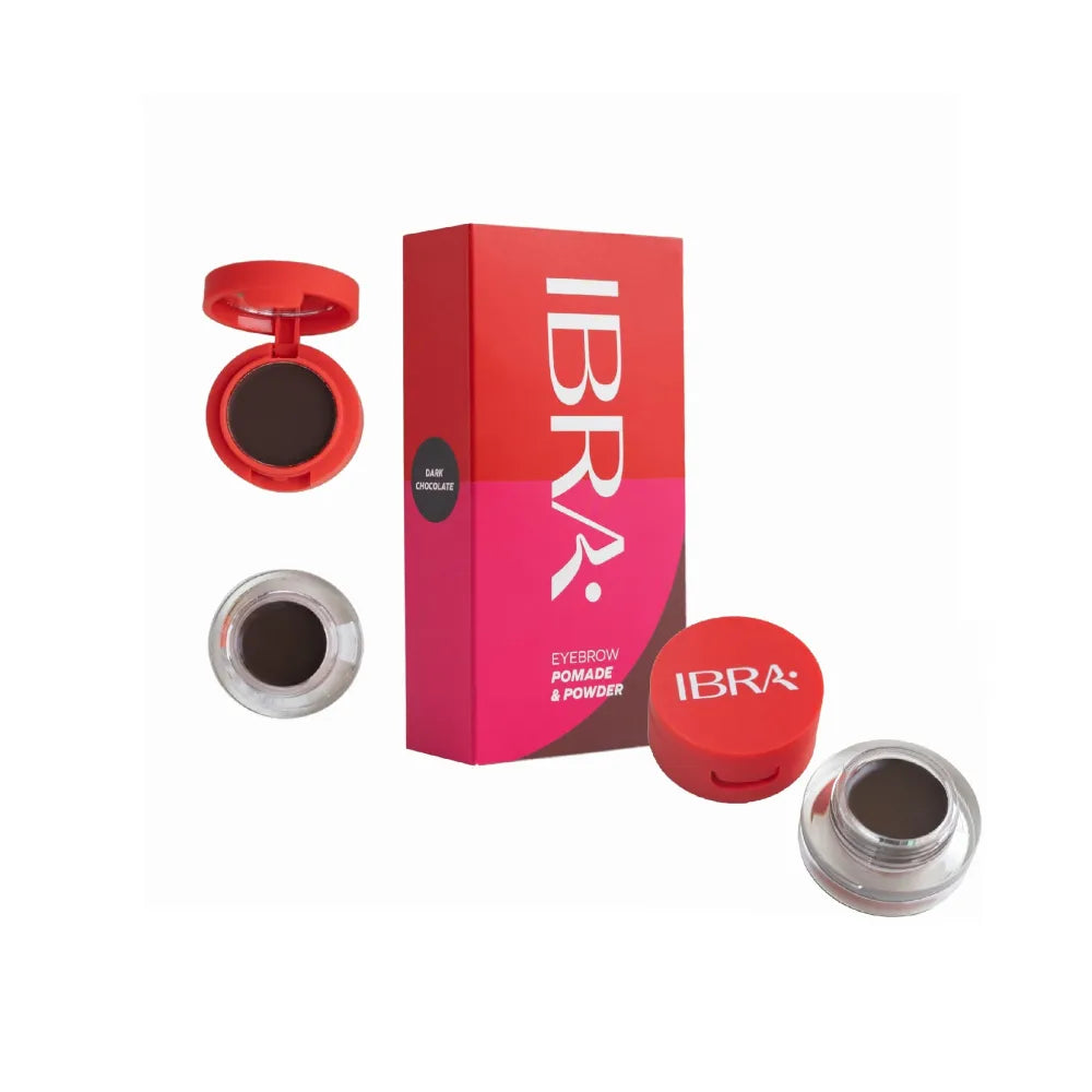 IBRA Eyebrow Pomade & Powder Tamsus Šokoladas - 7g - Kosmetika