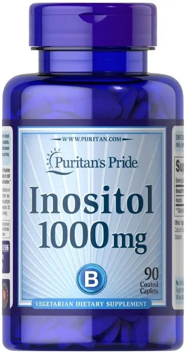 Inositol 1000mg - 90 caplet - Puritan’s Pride - Papildai