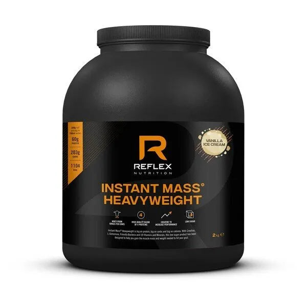 Instant Mass Heavyweight Vanilla Ice Cream - 2000g - Reflex Nutrition - Sporto papildai