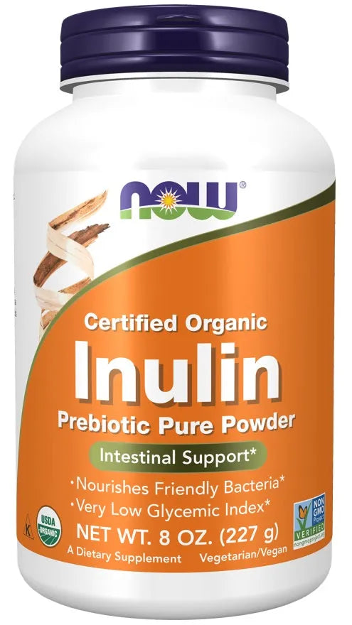 Inulin Prebiotic Pure Powder - 227g - NOW Foods - Papildai