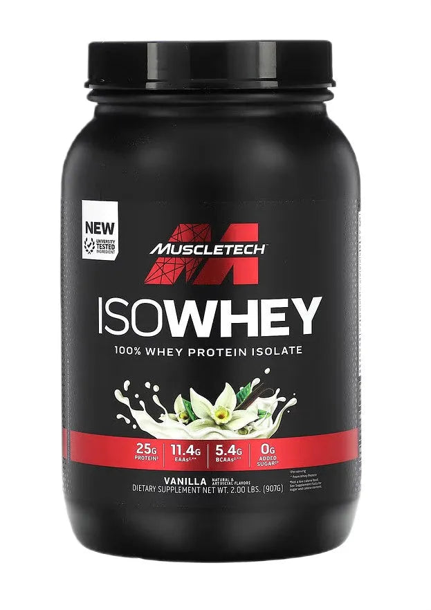 Iso Whey Vanilla - 907g - MuscleTech - Sporto papildai