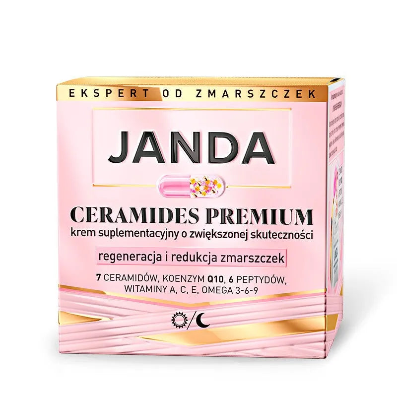 JANDA Ceramides Premium Papildomas kremas su padidintu veiksmingumu Regeneravimas ir raukšlių mažinimas 50 ml