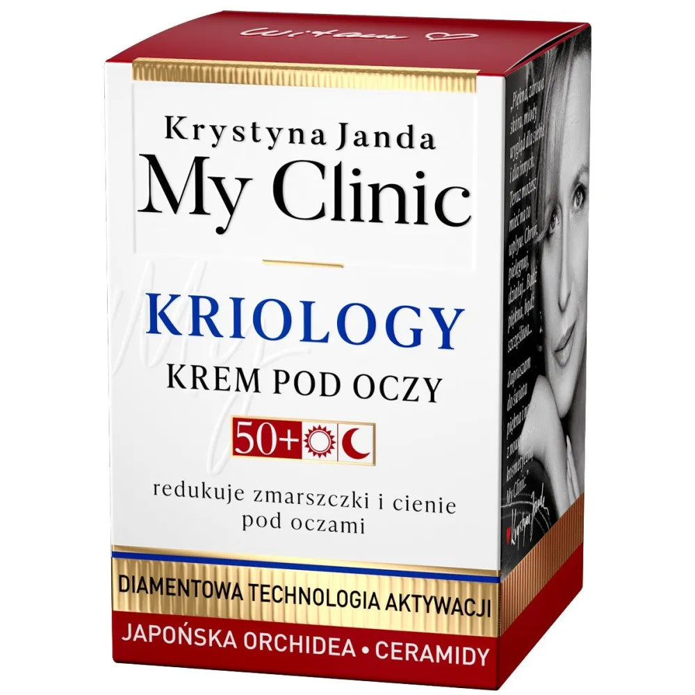 JANDA My Clinic Kriology 50+ Akių kremas mažinantis raukšles ir šešėlius - Japonų orchidėja ceramidų 15ml - Kosmetika