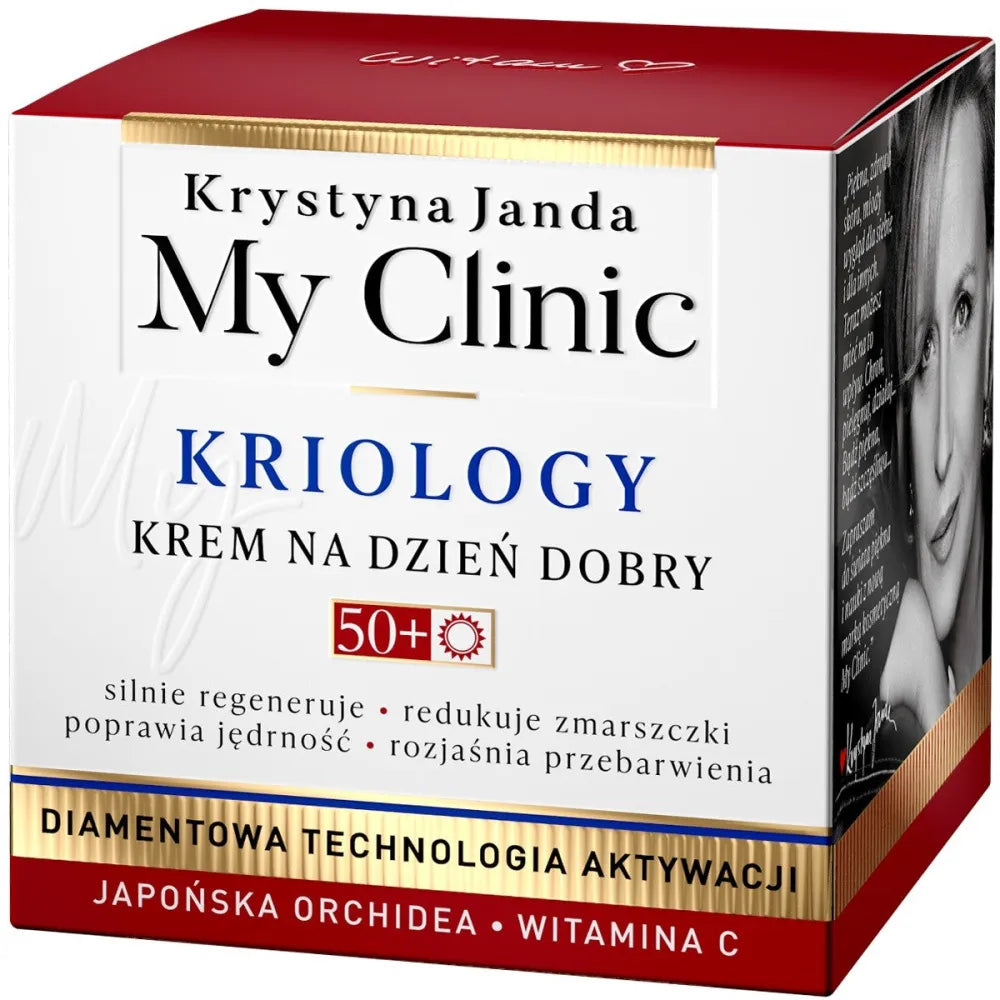 JANDA My Clinic Kriology 50+ Dieninis Kremas - Japonų Orchidėja ir Vitaminas C 50ml - Kosmetika