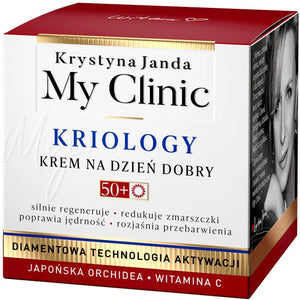 JANDA My Clinic Kriology 50+ Dieninis Kremas - Japonų Orchidėja ir Vitaminas C 50ml - Kosmetika