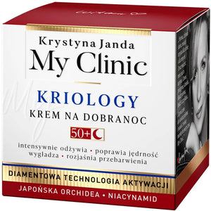 JANDA My Clinic Kriology 50+ Good Night Cream - Japonų orchidėja ir niacinamidas 50ml - Kosmetika