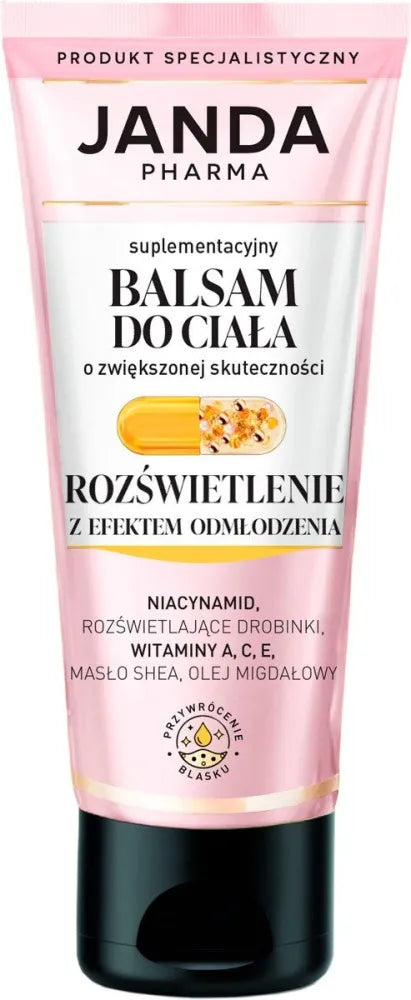JANDA Pharma Supplemental Body Lotion - brightening with rejuvenating effect 200 ml - Kosmetika