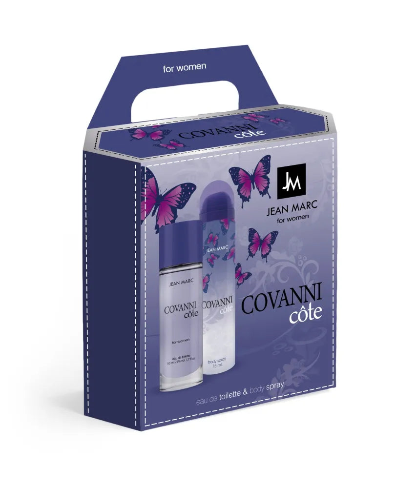 JEAN MARC Covanni Cote Moteriškas dovanų rinkinys - tualetinis vanduo 50 ml + dezodorantas 75 - Kosmetika