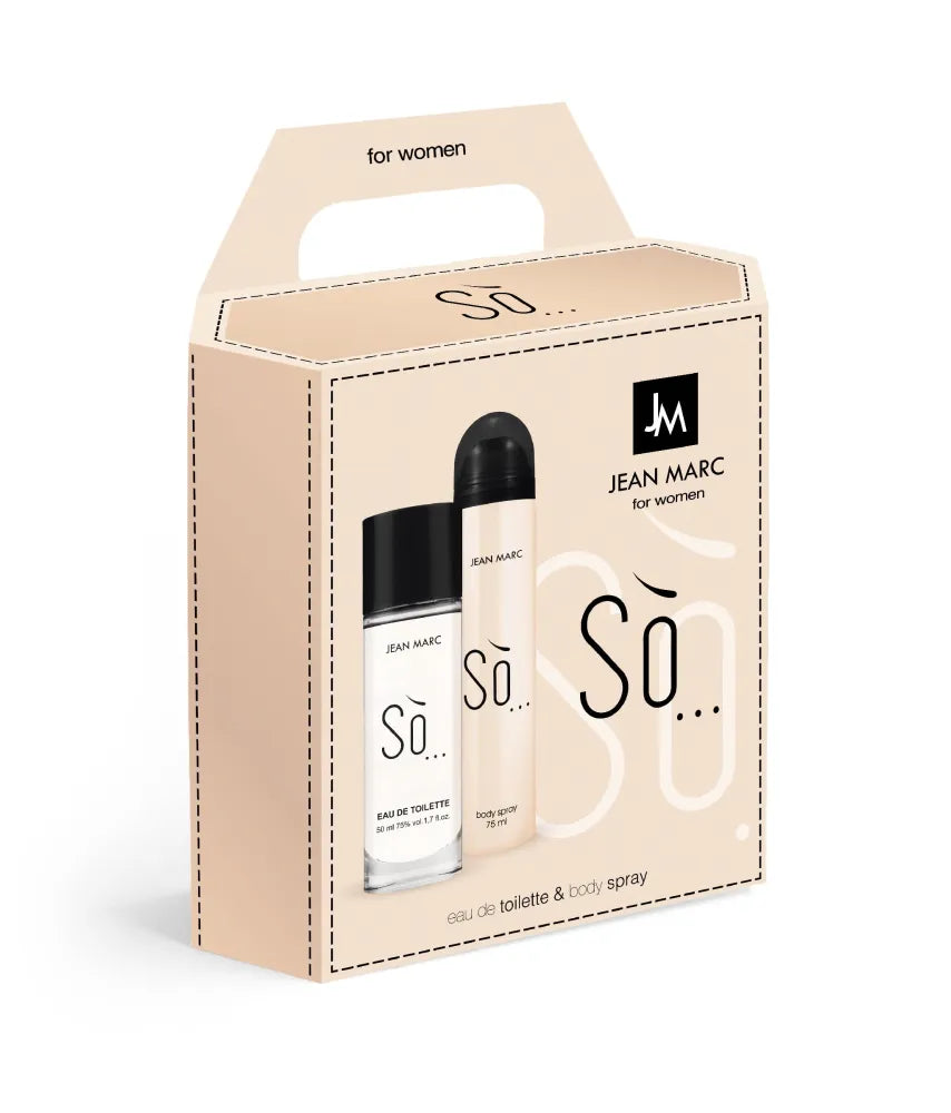 JEAN MARC So Moteriškas dovanų rinkinys - tualetinis vanduo 50 ml + dezodorantas 75 - Kosmetika