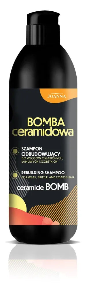JOANNA Ceramide Bomb Shampoo skirtas atstatyti silpnus trapus ir šiurkščius plaukus 500 ml - Kosmetika