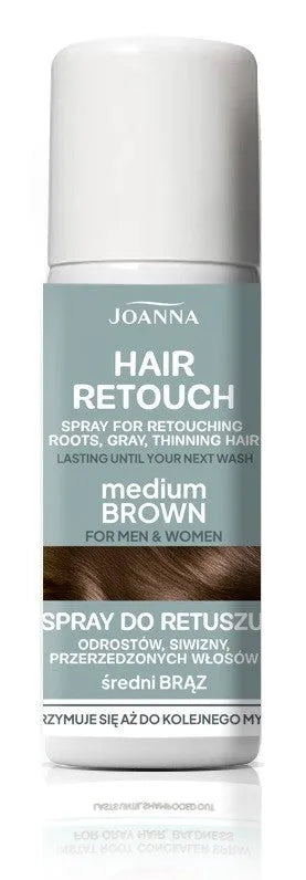 JOANNA Hair Retouch Spray for retouching roots gray and thinning - Medium Brown 75 ml - Kosmetika