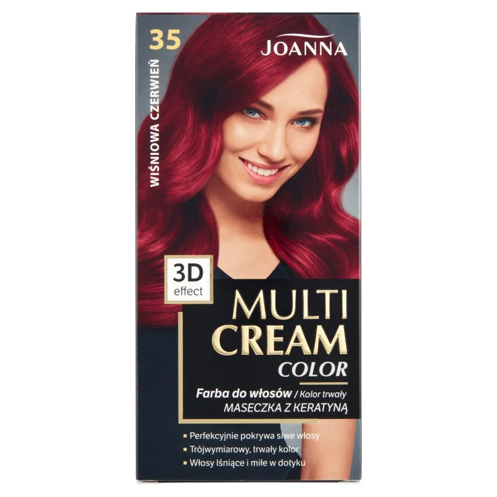 JOANNA MULTI CREAM Spalva 35 Vyšnių raudona - Kosmetika