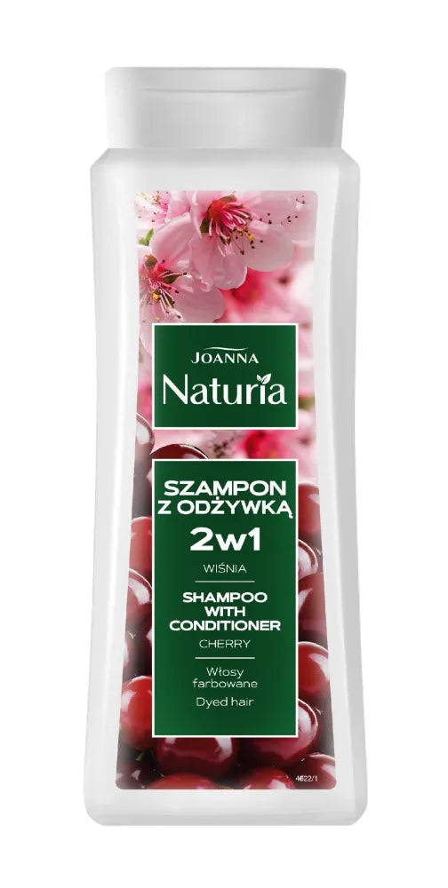 Joanna Naturia 2in1 plaukų šampūnas 500ml vyšnia - Kosmetika