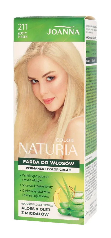 Joanna Naturia Color plaukų dažai Nr. 211 - Auksinė smėlis 1 vnt. - Kosmetika