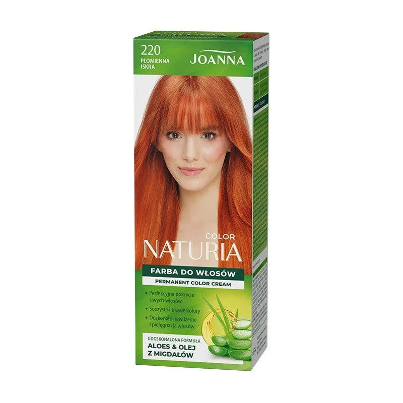 Joanna Naturia Color plaukų dažai Nr. 220 - Ugninė kibirkštis 1op. - Kosmetika