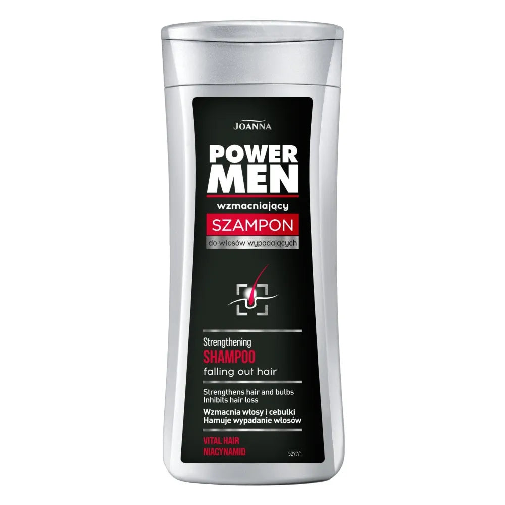 JOANNA Power Men stiprinantis šampūnas plaukų slinkimui 200ml - Kosmetika