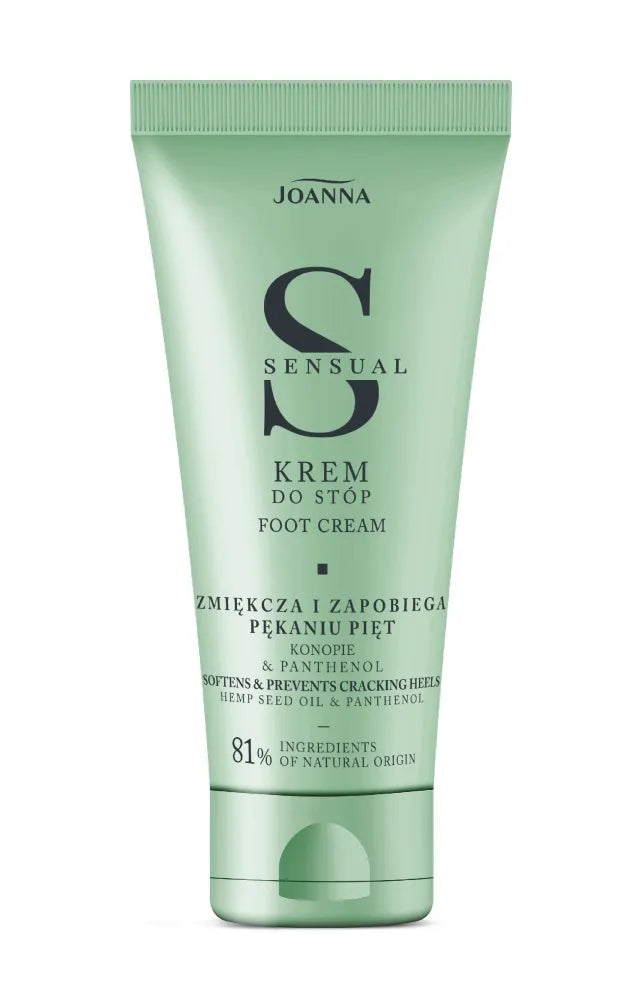 JOANNA SENSUAL Kanapių pėdų kremas 100g - Kosmetika