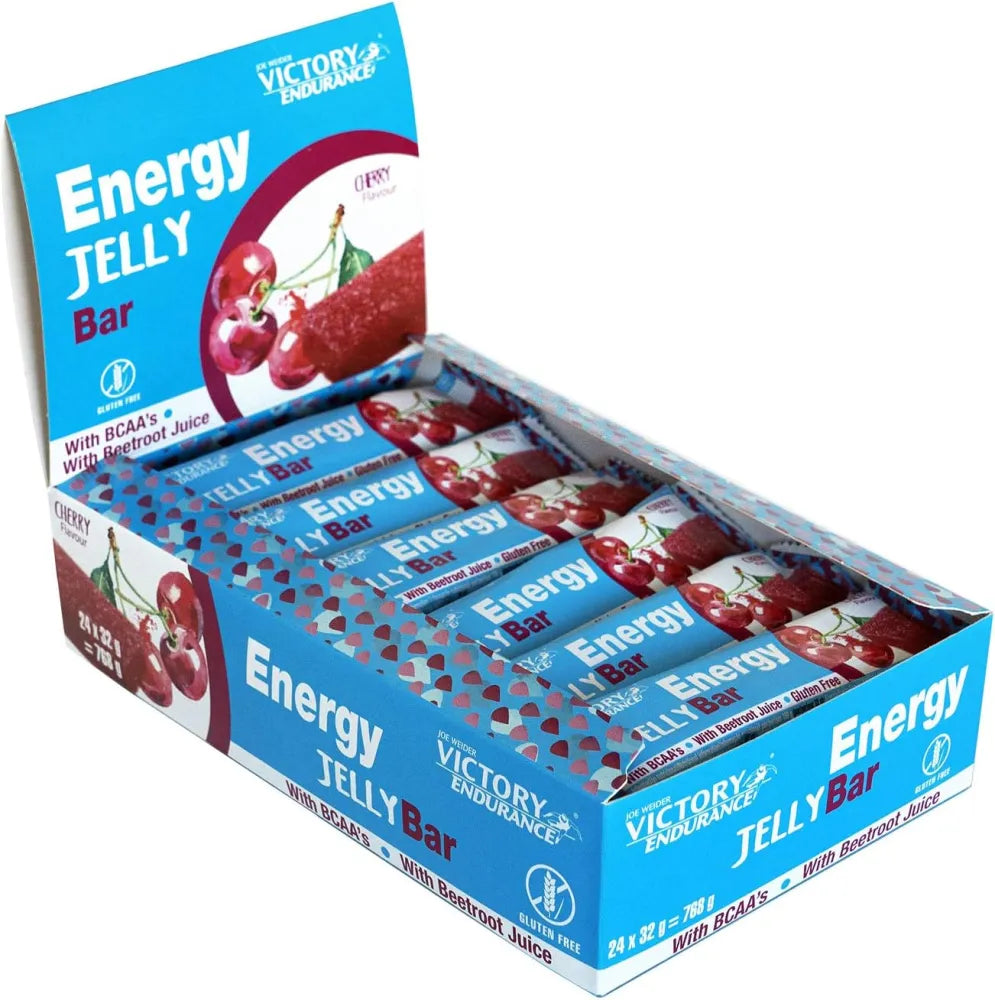 Joe Weider Victory Endurance Energy Jelly Bar Cherry - 24 x 32g - Maistas