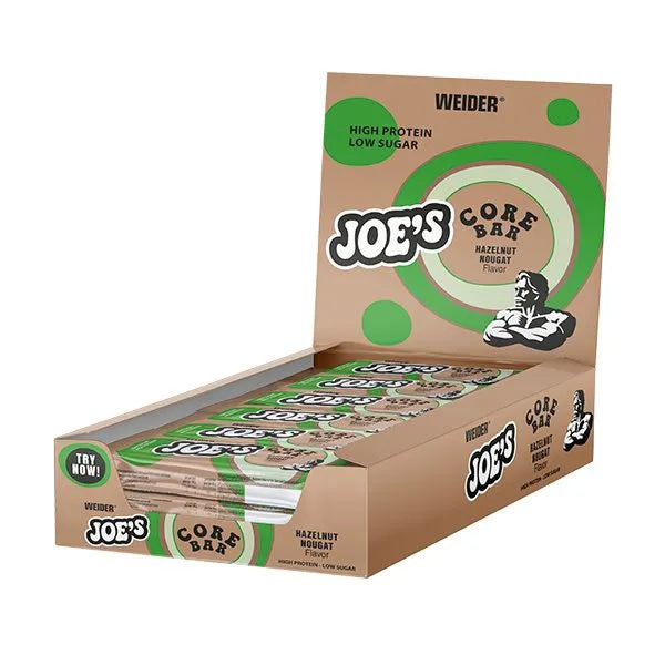 Joe’s Core Bar Hazelnut Nougat - 12 x 45g - Weider - Maistas