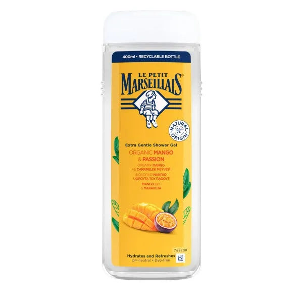 JOHN LPM BIO dušo gelis Mango ir aistros vaisiai 400ml - Kosmetika
