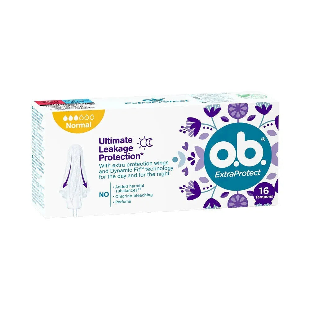 JOHNSON OB Extra Protect Normal Tampons 16 vnt. - Kosmetika