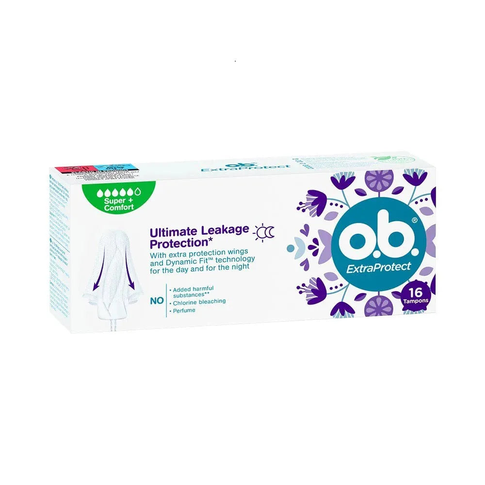 JOHNSON OB Extra Protect Tamponai SUPER PLUS 16 vnt. - Kosmetika