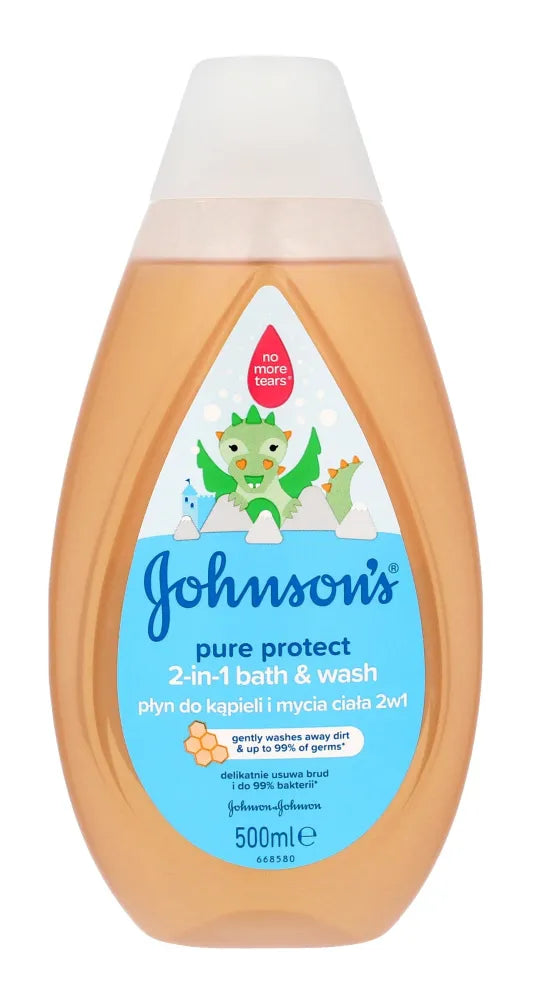 Johnson’s Baby Pure Protect 2in1 vonios skystis vaikams 500ml - Kosmetika