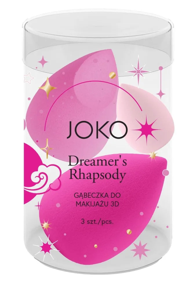 JOKO 3D Dreamer’s Rhapsody makiažo kempinė 1 pakuotė - 3 vnt. - Kosmetika