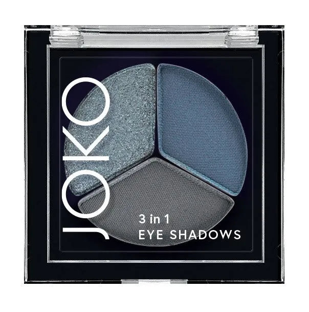 JOKO eyeshadow 3in1 trio 01 Midnight Mist - Kosmetika