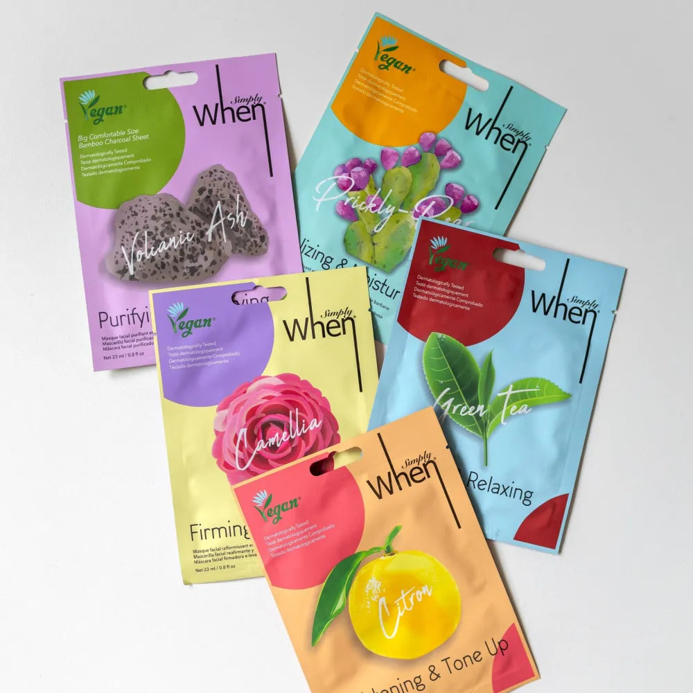 Kai Simply Brightening and toning facial sheet mask - Citron 23ml - Kosmetika
