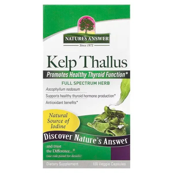 Kelp Thallus - 100 vcaps - Nature’s Answer - Papildai