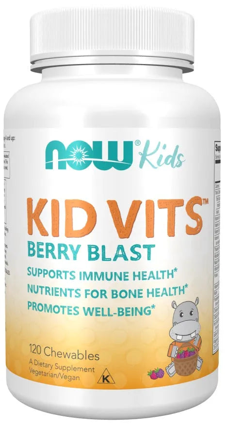 Kid Vits Berry Blast - 120 chewables - NOW Foods - Papildai