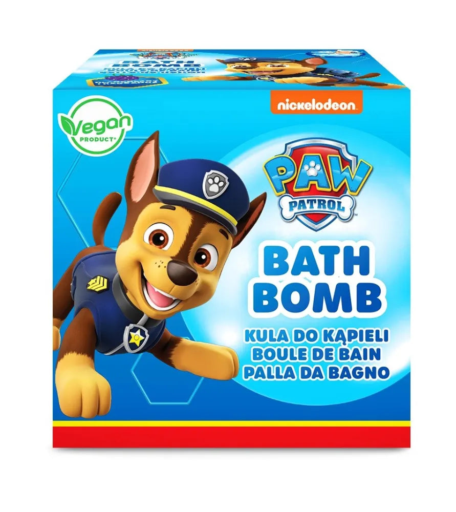 KIDS Psi Patrol Sparkling bath ball - Blackberry 165 g - Kosmetika