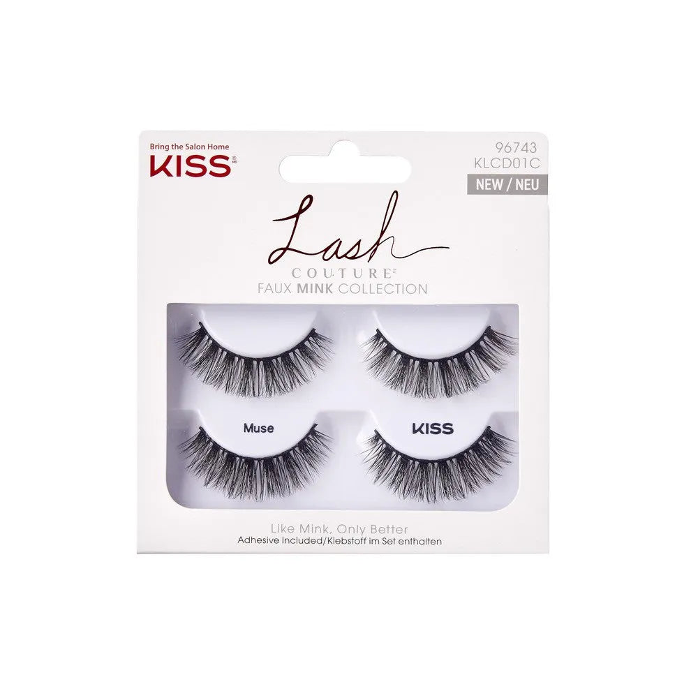 KISS Lash Couture Dirbtinės blakstienos The Mink Collection - Muse 1 pakelis - 2 poros - Kosmetika