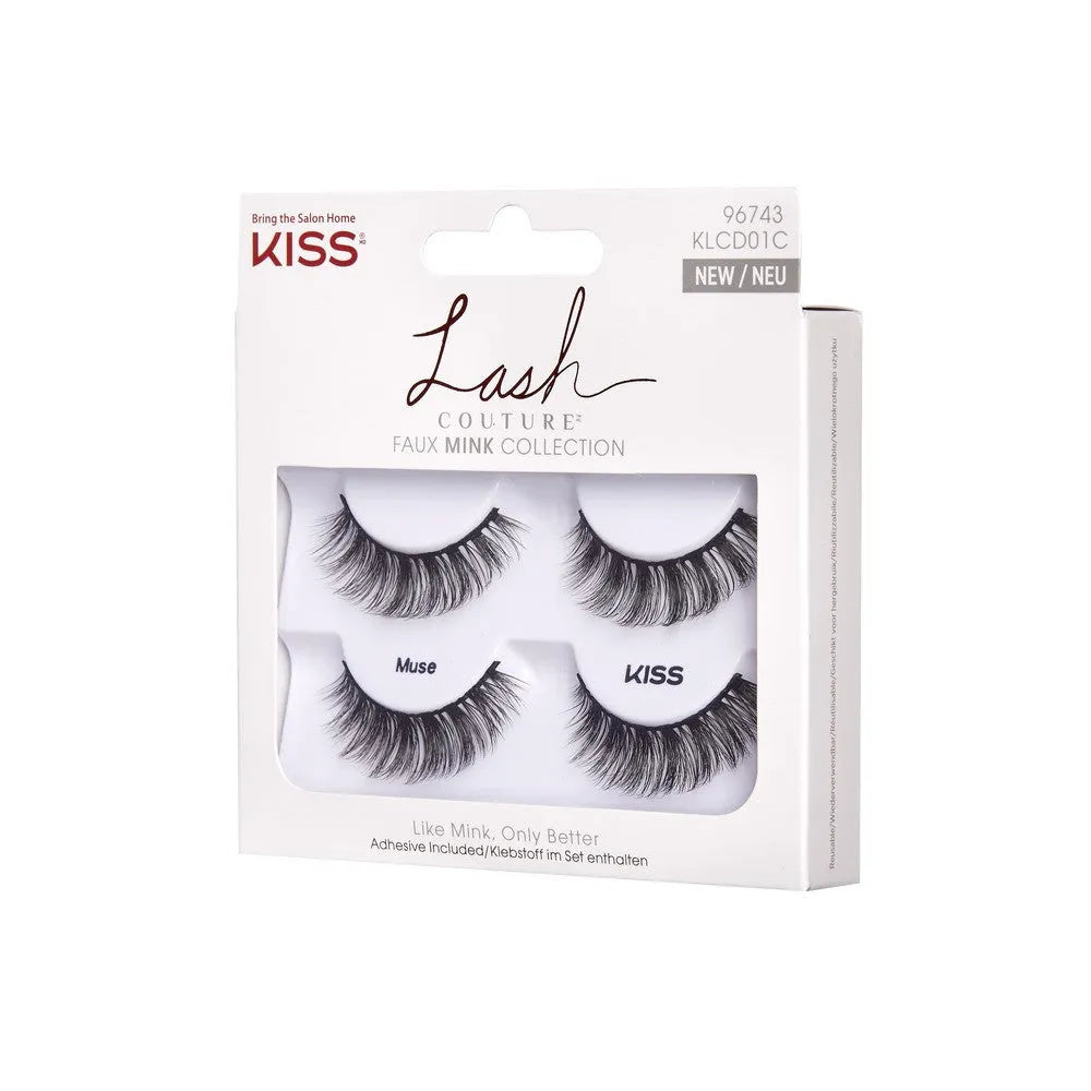 KISS Lash Couture Dirbtinės blakstienos The Mink Collection - Muse 1 pakelis - 2 poros - Kosmetika
