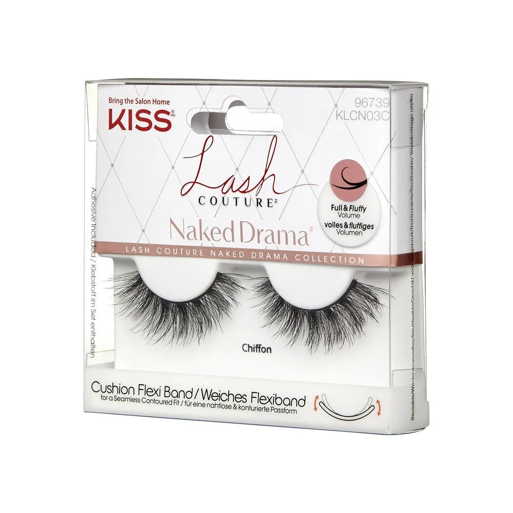 KISS Lash Couture Naked Drama dirbtiniai blakstienos - Chiffon 1 pak. - Kosmetika