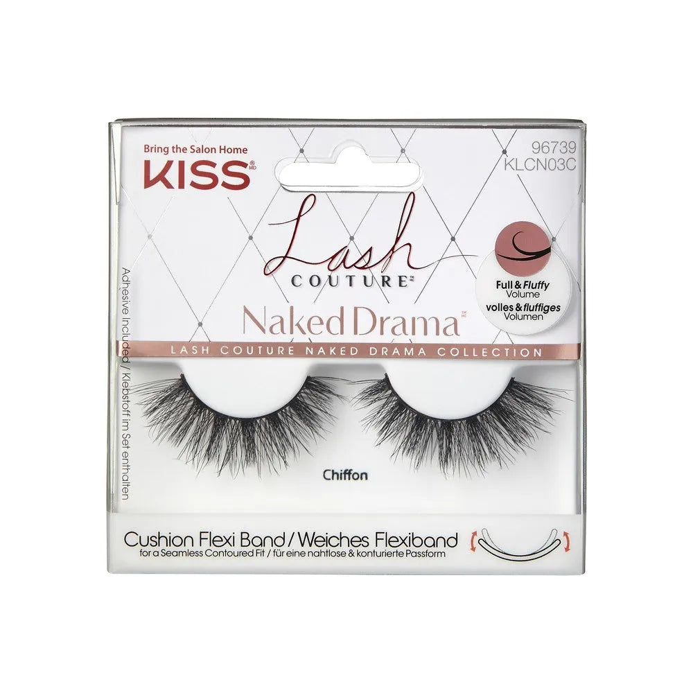 KISS Lash Couture Naked Drama dirbtiniai blakstienos - Chiffon 1 pak. - Kosmetika