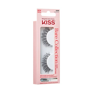 KISS pcs. eyelashes Bare Collection KAR04 1 pora ir blakstienų klijai Neto svoris 1g (0.035 oz.) - Kosmetika