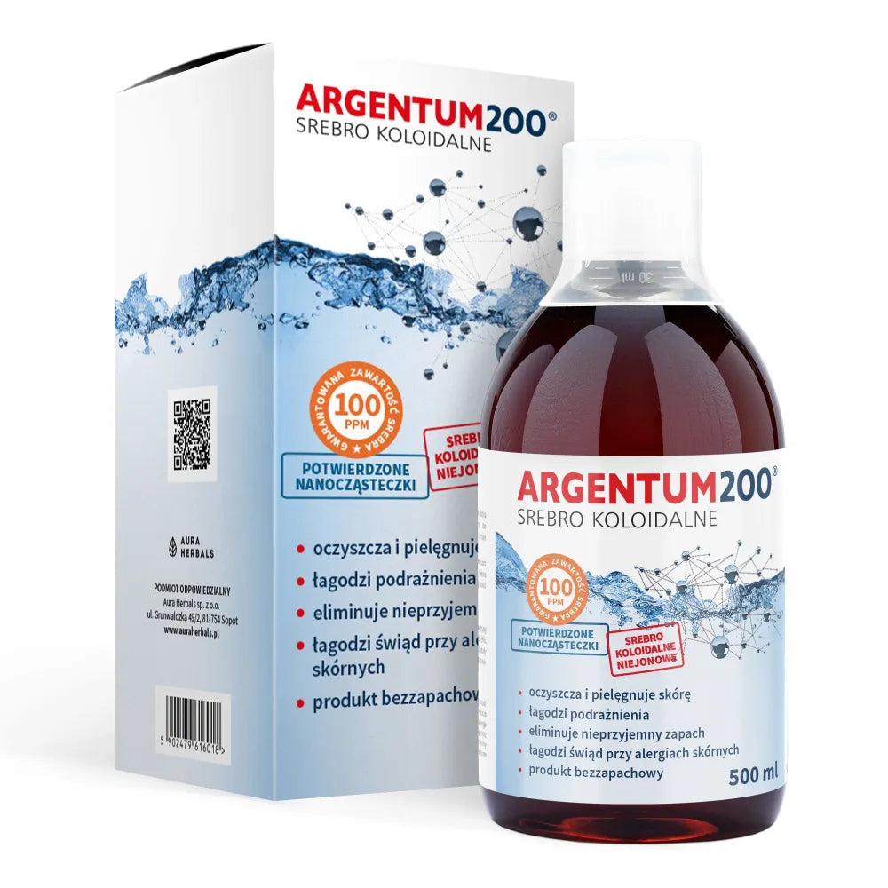 Koloidinis sidabras 100 ppm tonikas 500 ml - AURA HERBALS - Kosmetika