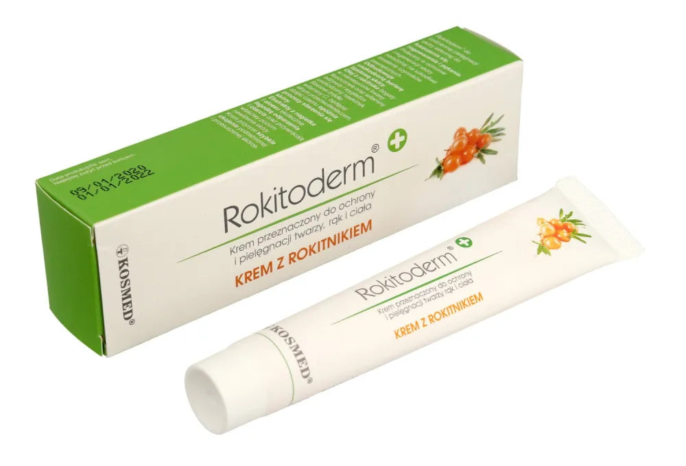 Kosmed Rokitoderm kremas su šaltalankiais veidui rankoms ir kūnui 20ml - Kosmetika