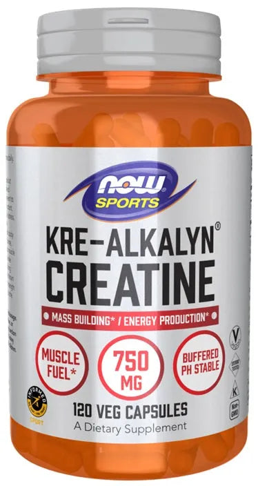 Kre-Alkalyn Creatine - 120 vcaps - NOW Foods - Papildai