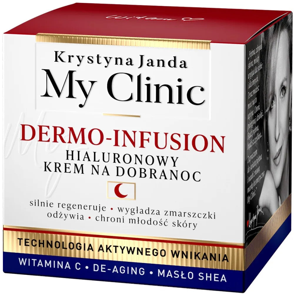 KRYSTYNA JANDA My Clinic Dermo-Infusion Hialurono Naktinis Kremas 50ml - Kosmetika