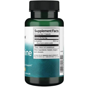 L-Arginine - Amino rūgštys - 500 mg - N100 - Swanson - Papildai